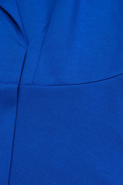 Three-Quarter Sleeve Ruched Waist Dress