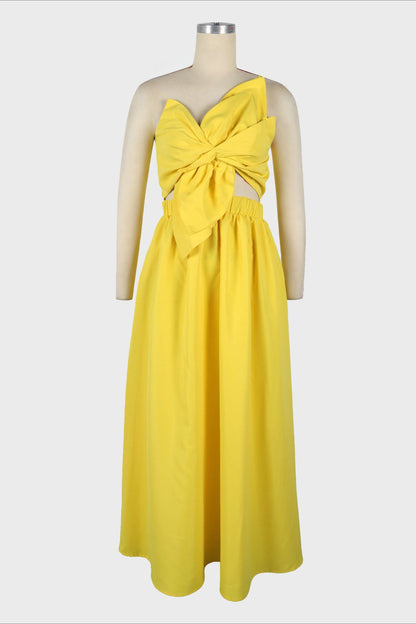 One-Shoulder Midi Dress