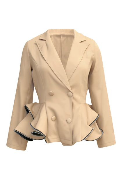 Double-Breasted Blazer Coat