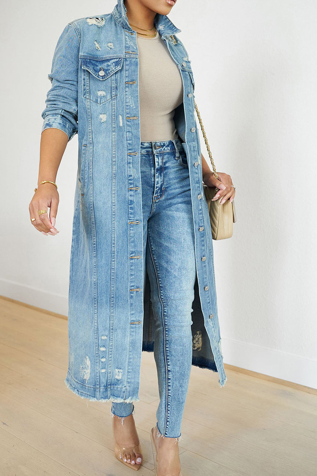 Ripped Denim Jacket