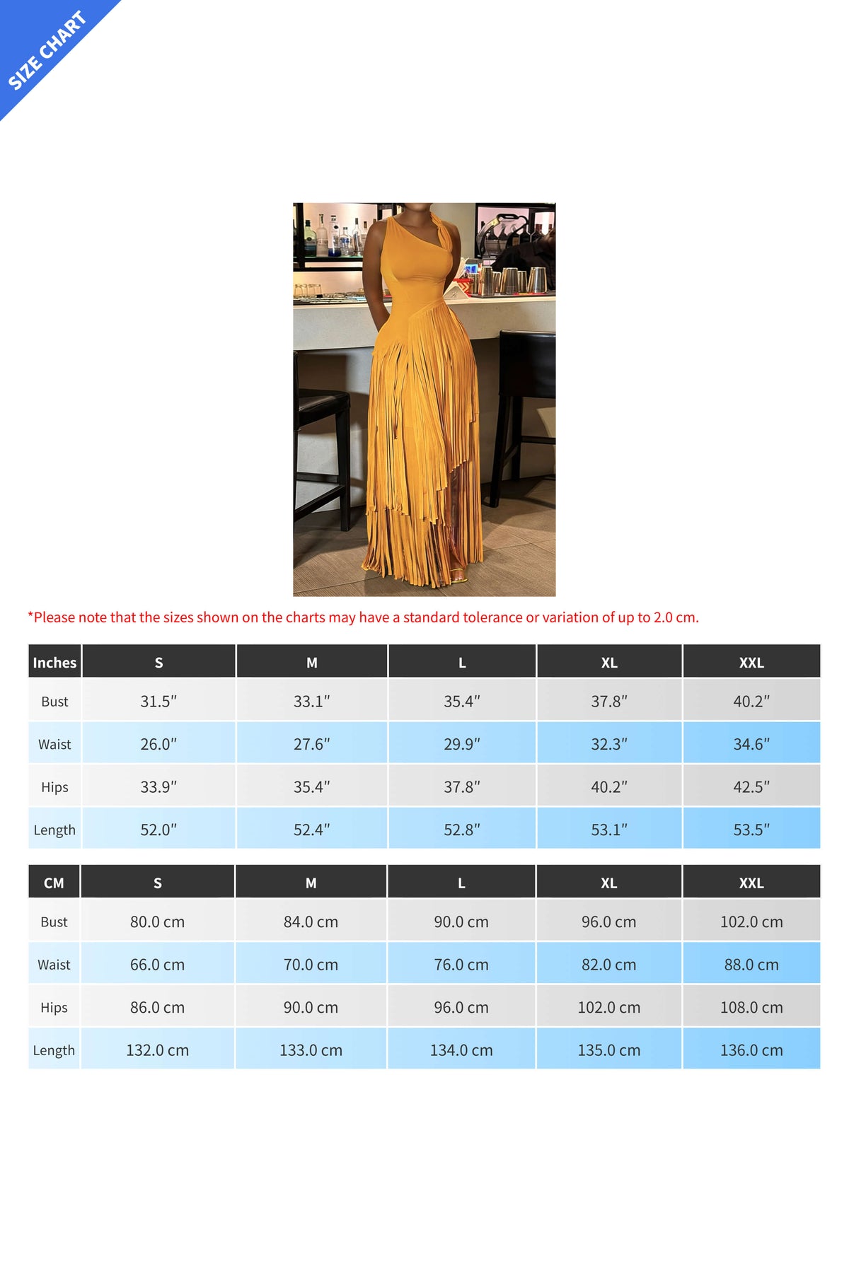 Asymmetrical Fringe Party Maxi Dress