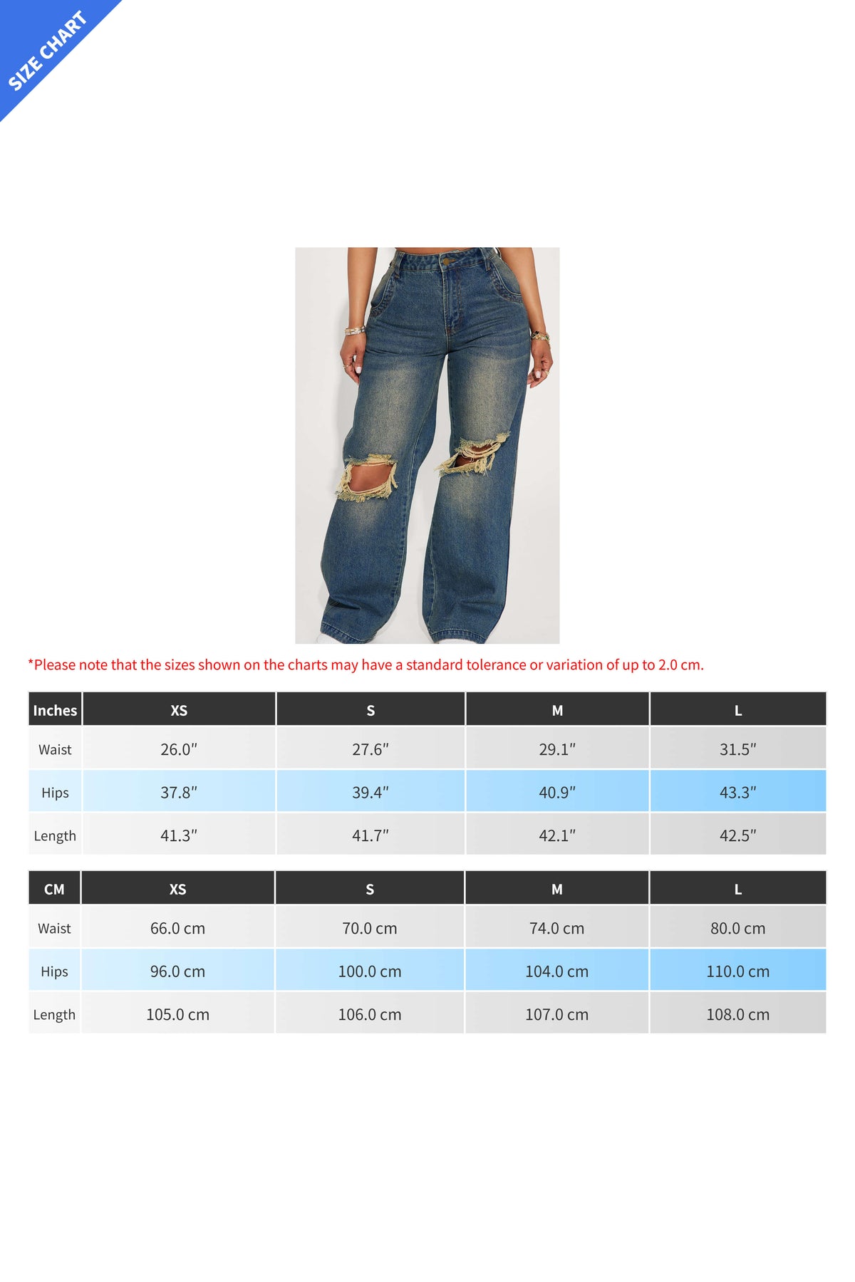 Vintage Washed Distressed Baggy Jeans