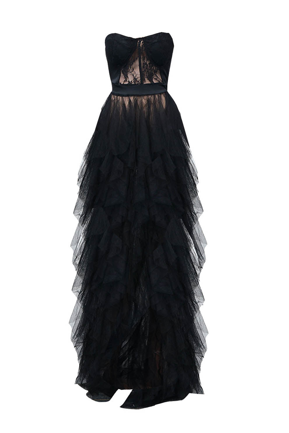 See Through Corset Maxi Dress