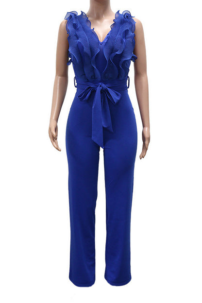 Ruffle Tank Jumpsuit