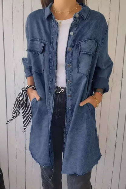 Comfortable Denim Shirt Jacket