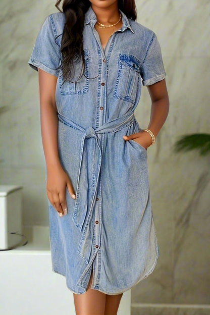 Denim Shirt Dress