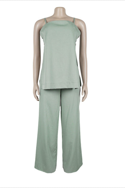 2-Piece Cami Tunic & Wide Leg Pant Set