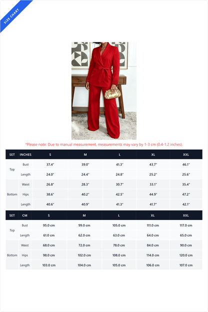 Pearl Embellished Wrap Suit Set