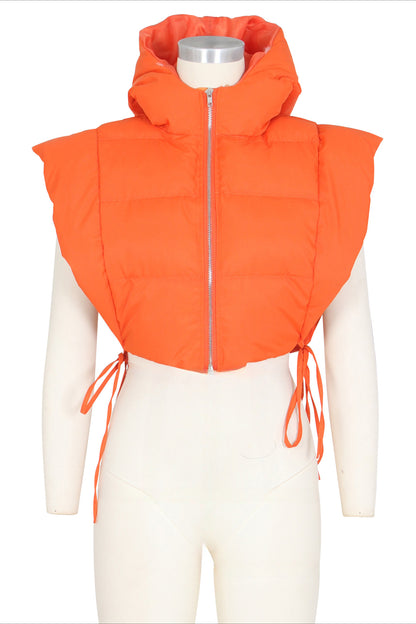 Self Tie Puffer Vest