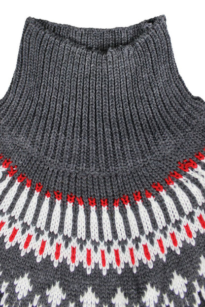 Turtleneck Cropped Knit Sweater
