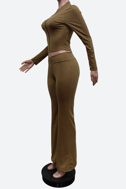 Stretch Long Sleeve Top and Pant set