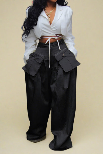 Loose Pocket Pants