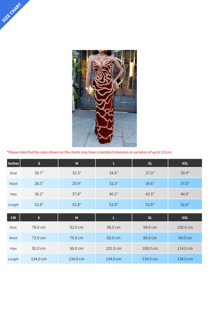 Elegant V-Neck Strapless Evening Gown