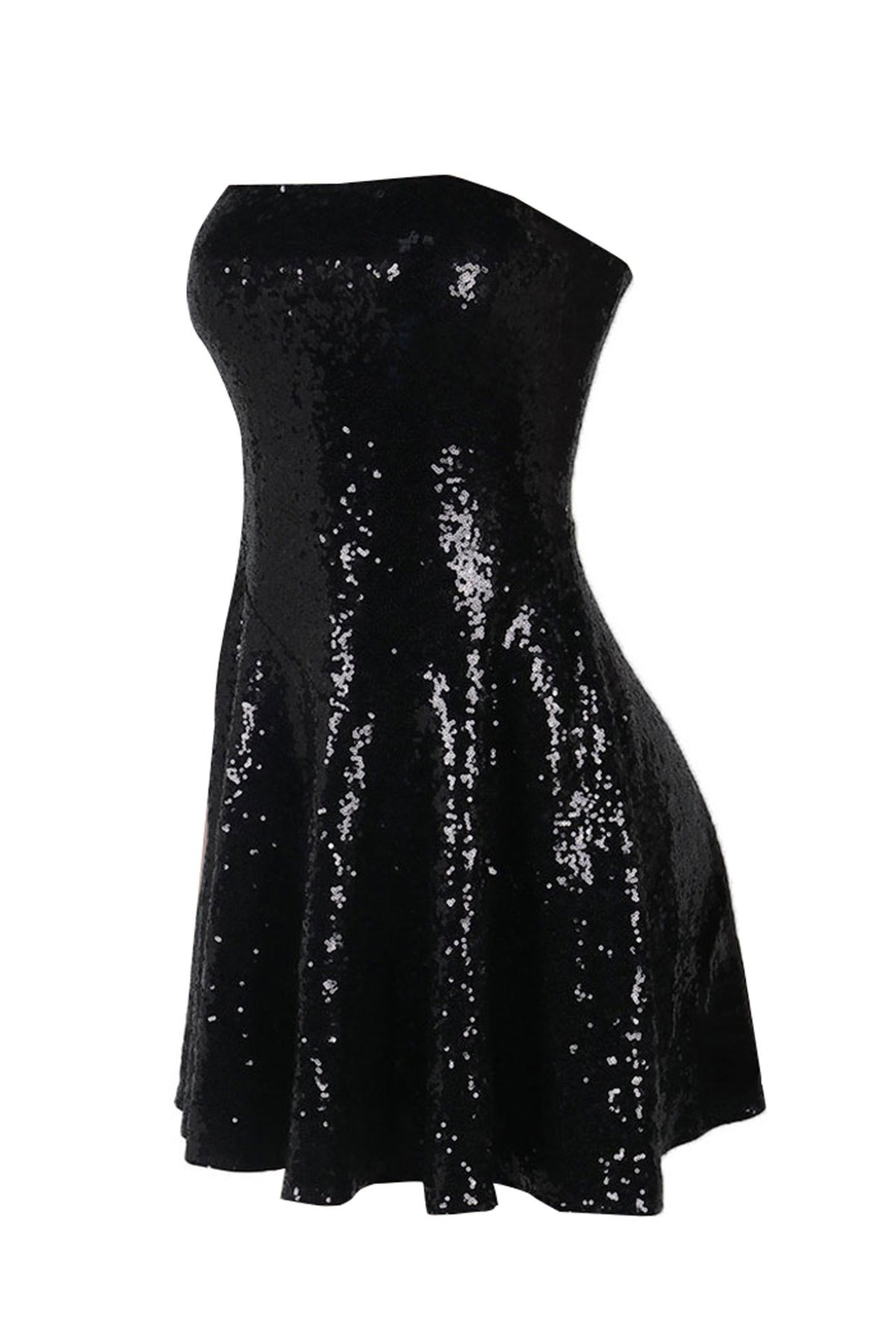 Strapless Slim Fit Sequin Dress for Party Nights