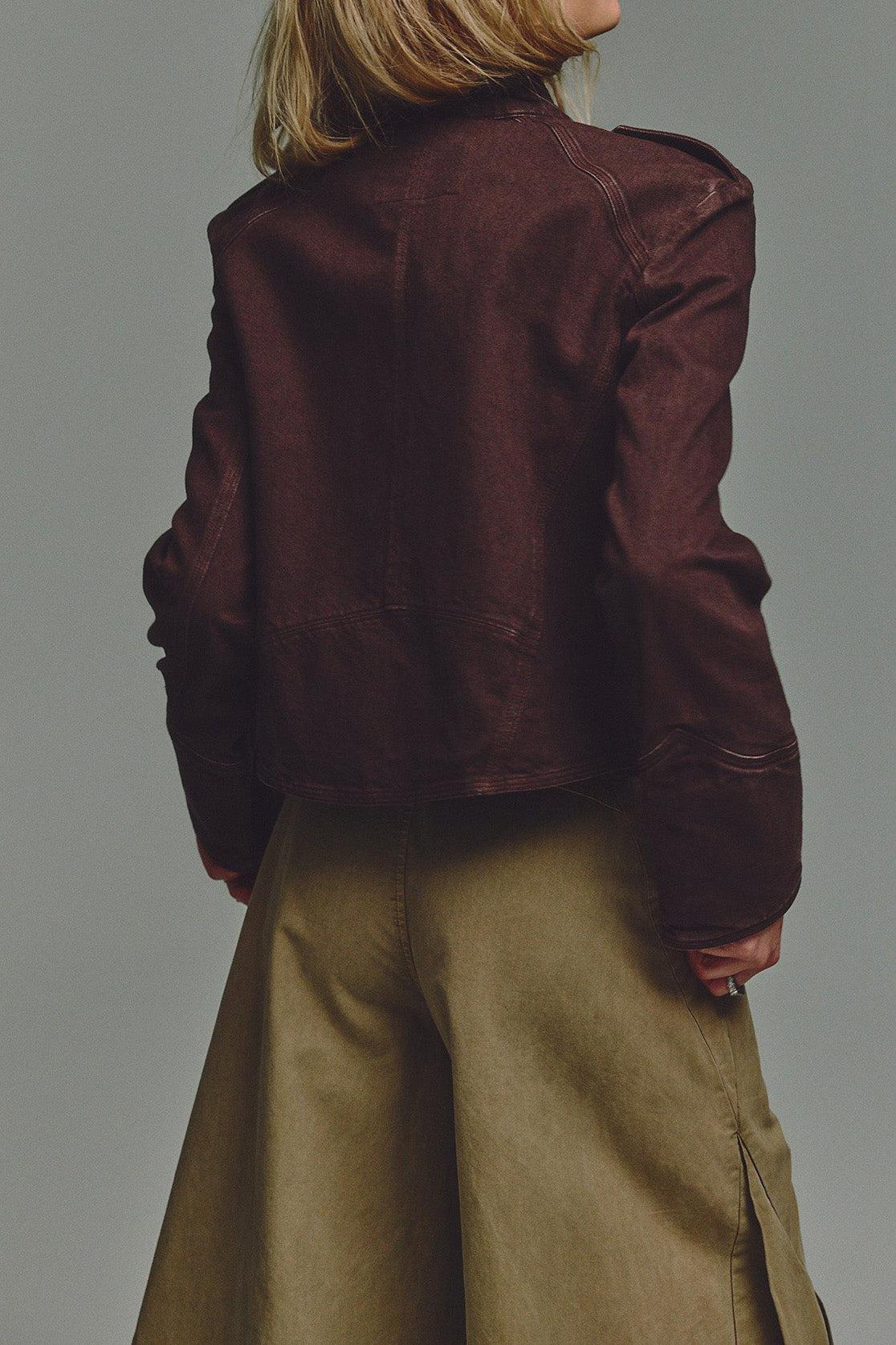 Cropped Vintage Military Band Jacket
