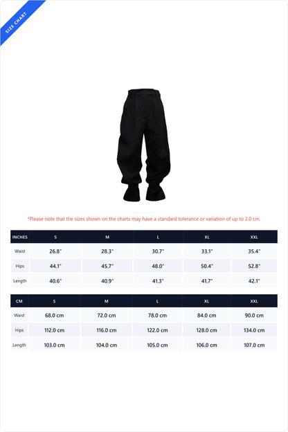Pleated Ruffle-Cuff Balloon Trousers