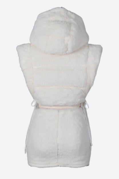 Faux Fur Teddy Vests Sets