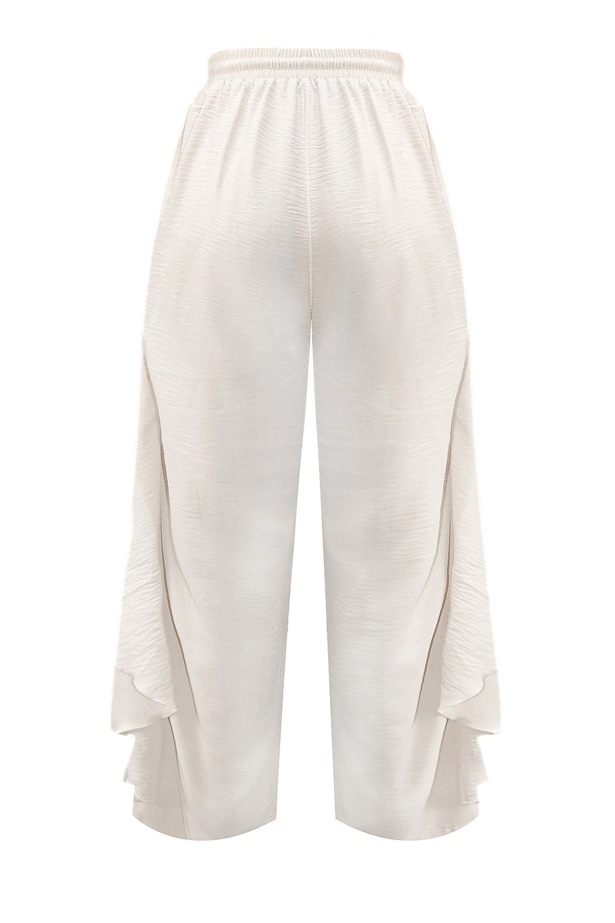 Layered Drape Wide Leg Pant