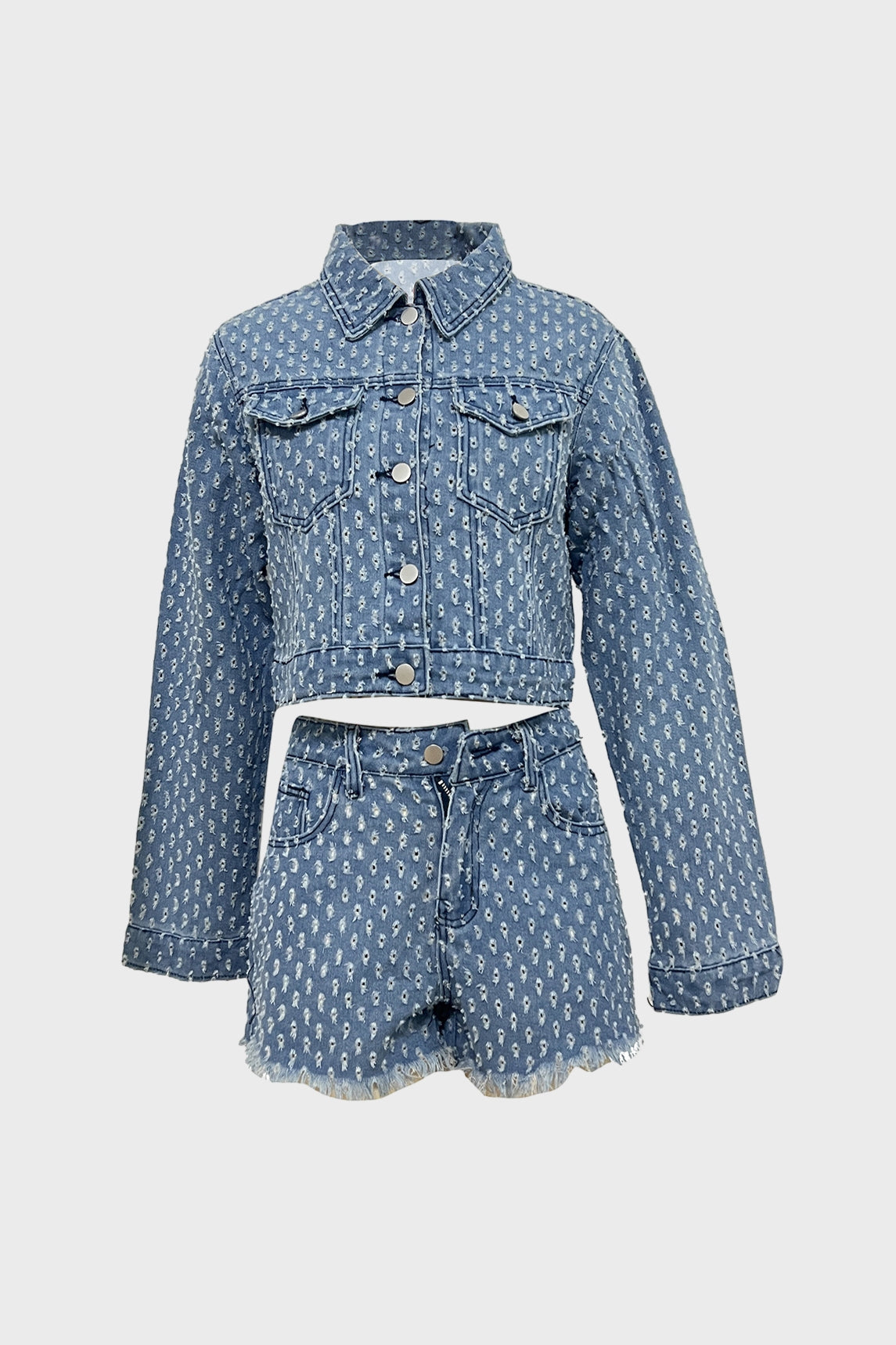 Denim Jacket & Short Set