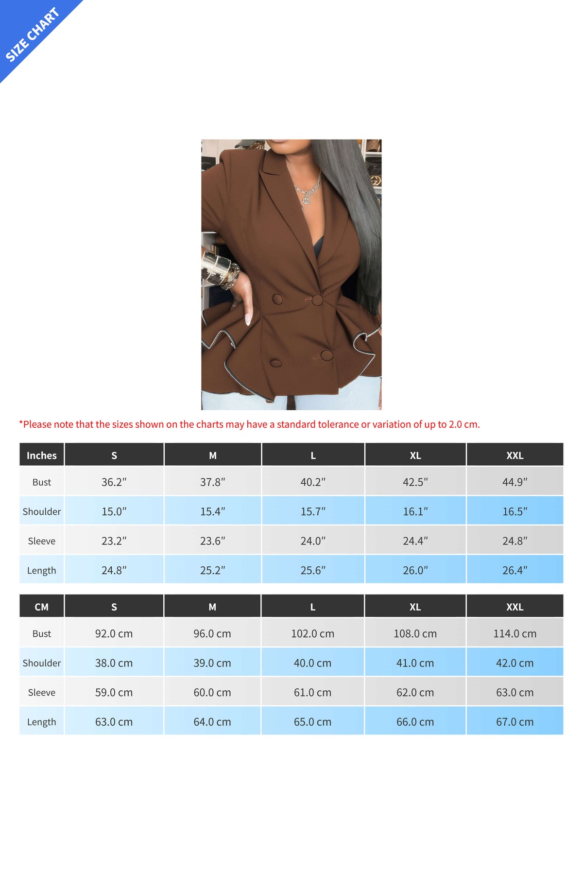 Double-Breasted Blazer Coat