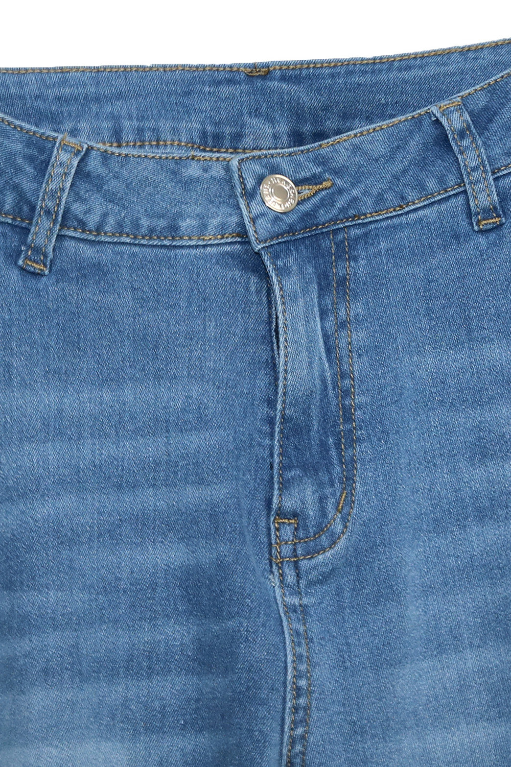 Light Blue Loose Fit Multi-Pocket Jeans
