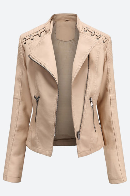 Women Classic Leather Jacket