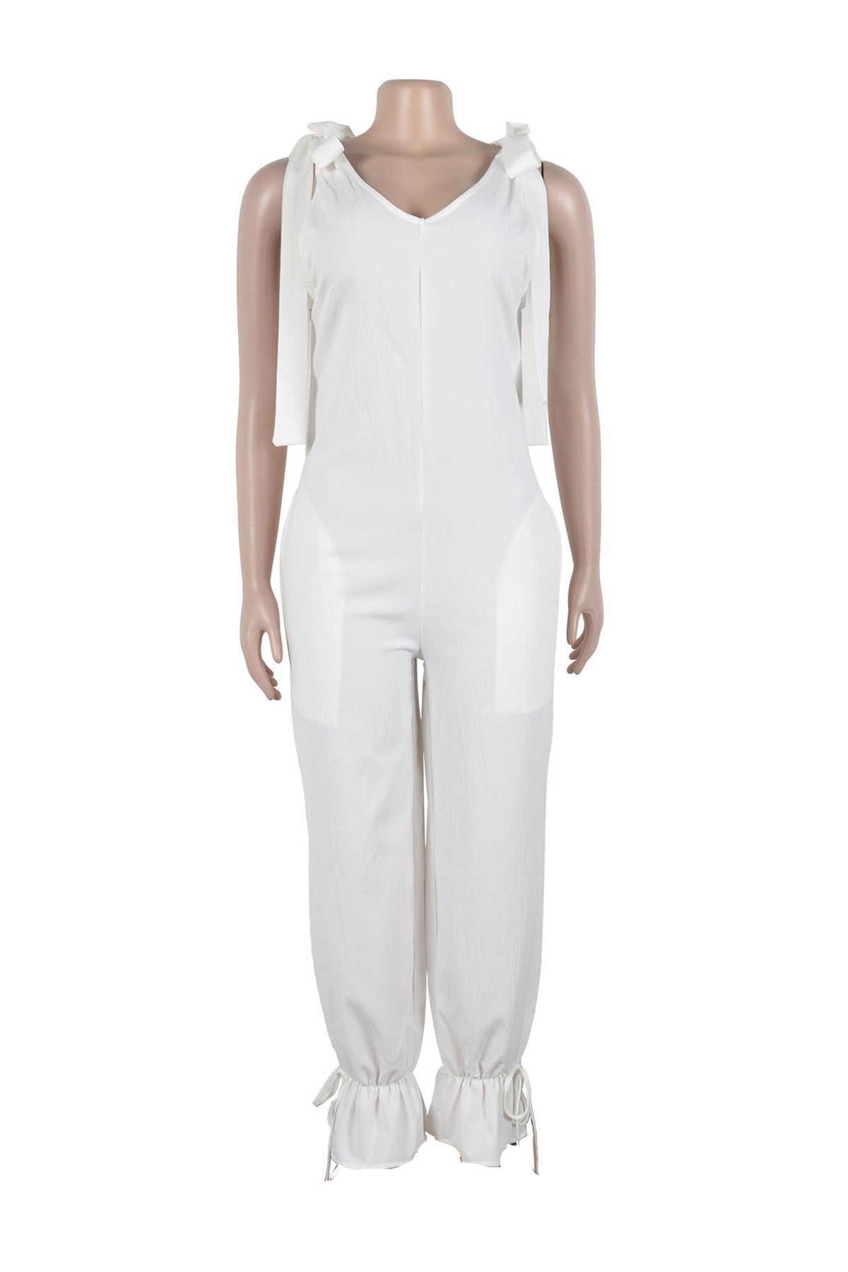 Bandage Casual Style Loose Jumpsuit