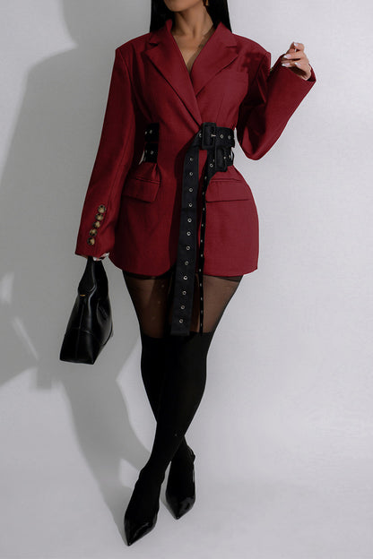 Double Side Belted Blazer