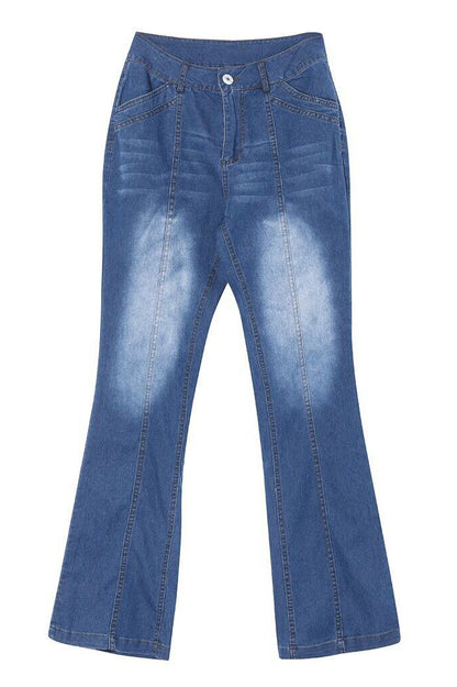 Low-Rise Bootcut Jeans