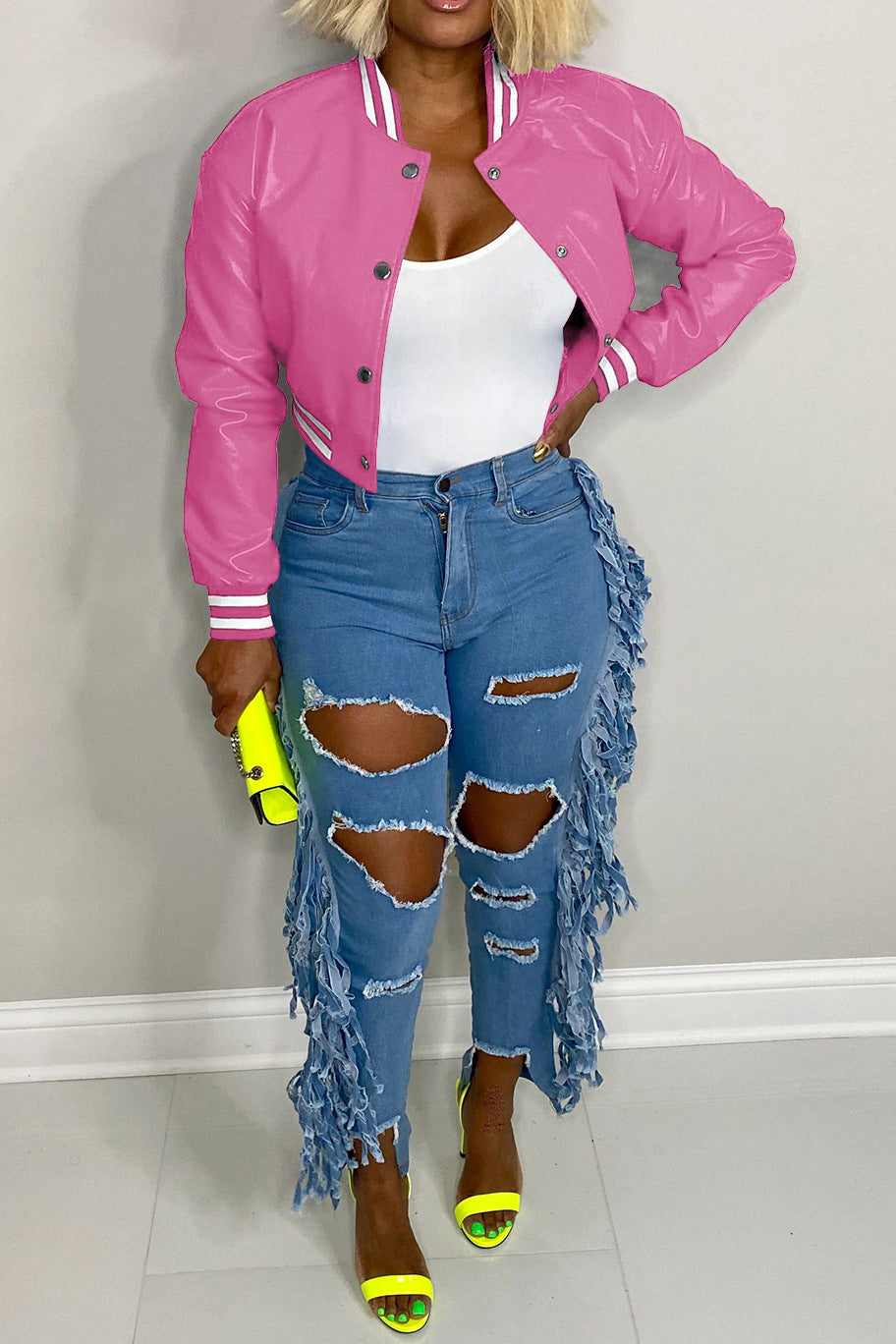 Varsity Faux Jacket