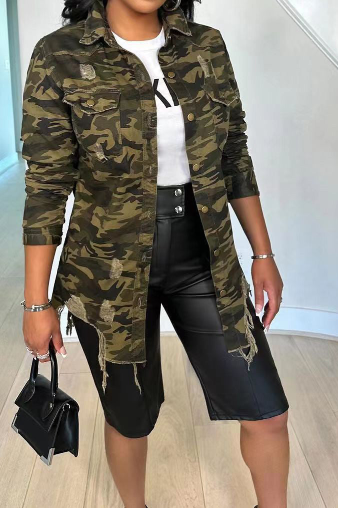 Camo Print Jacket