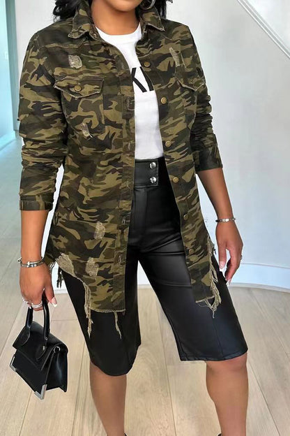 Camo Print Jacket