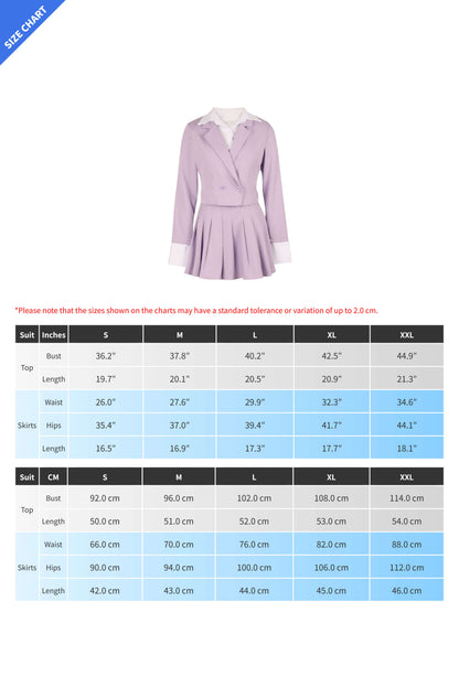 Preppy Chic Blazer & Skirt Set