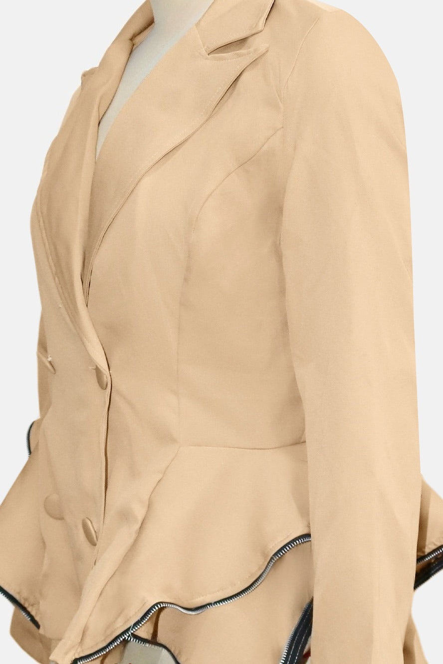 Double-Breasted Blazer Coat