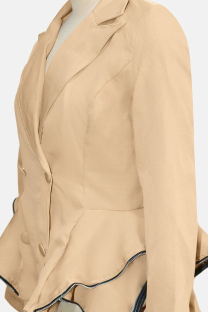 Double-Breasted Blazer Coat
