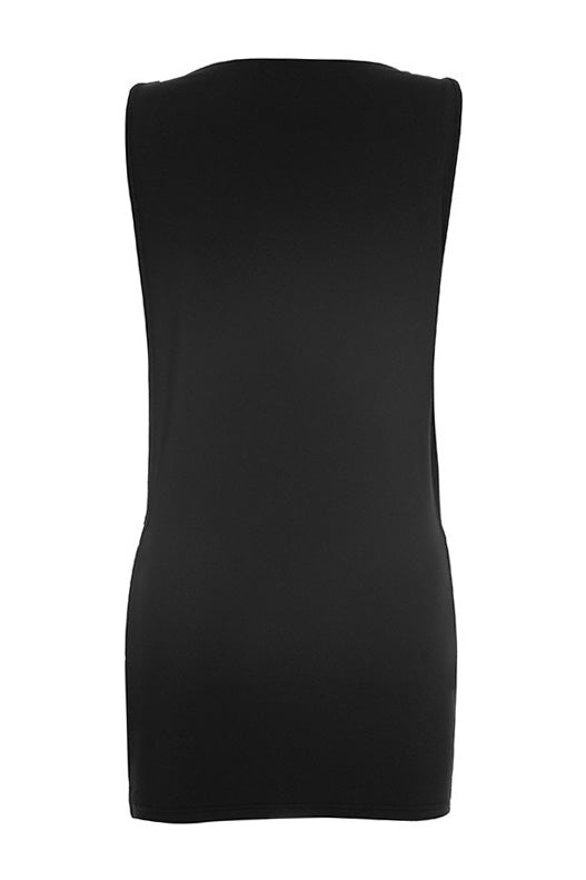 Studded Side Cut-Out Mini Dress