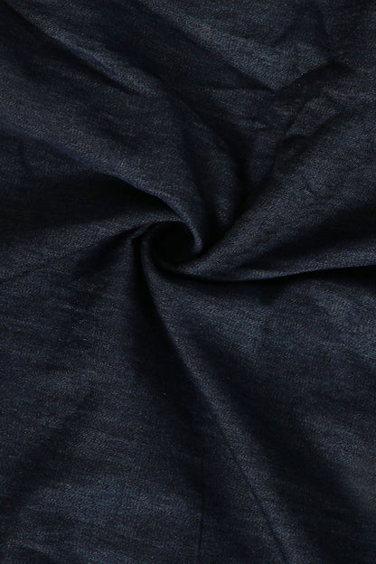 Halter Neck Tiered A-Line Denim Maxi Dress
