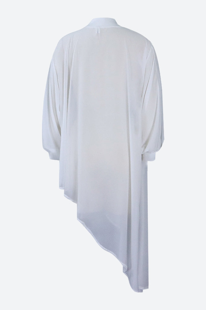 Asymmetrical Hem Shirt Dress