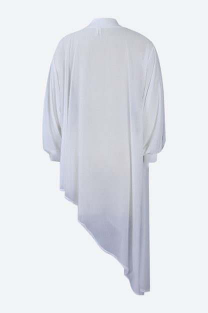 Asymmetrical Hem Shirt Dress