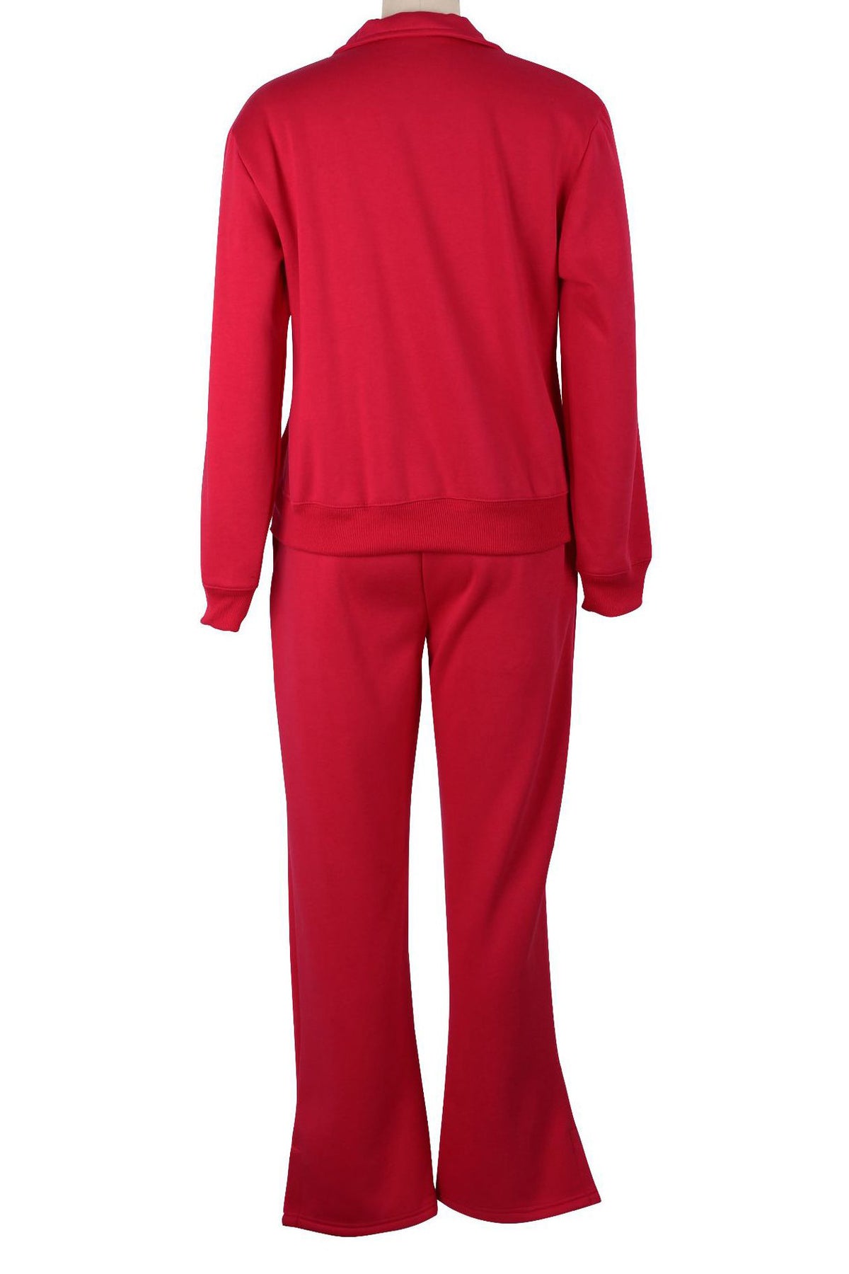 Fleece Lined Loose Fit Two-Piece Tracksuit