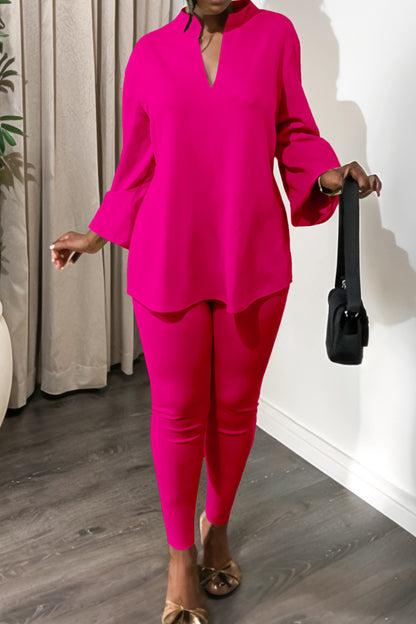 Loose Fit Tops and Legging Jogger Pants Suit