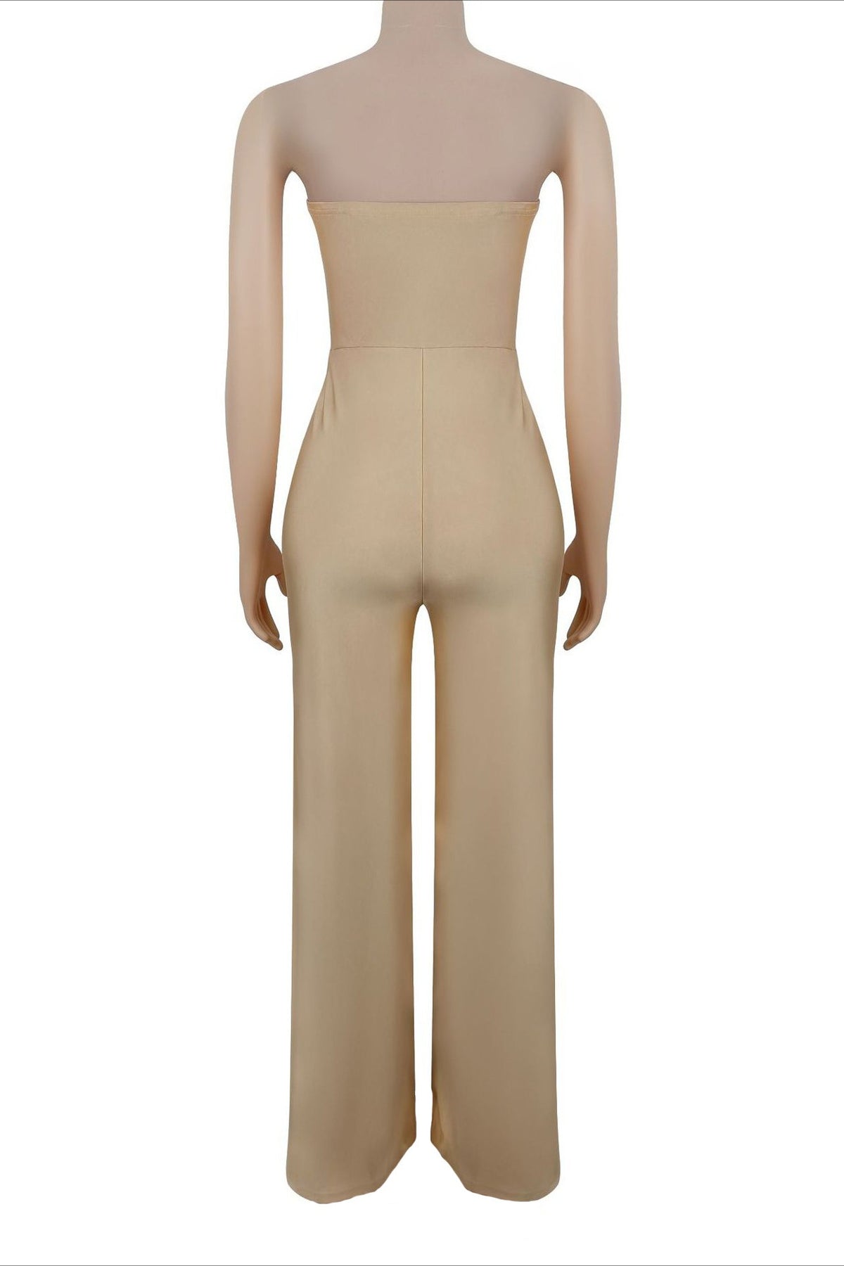 Cutout Bandeau Wide-Leg Jumpsuit