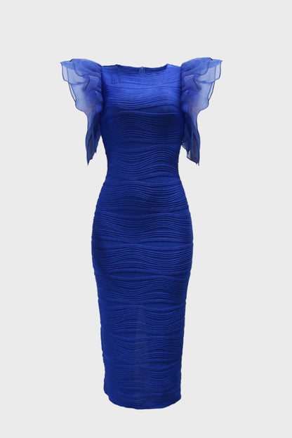 Sheer Combo Bodycon Dress