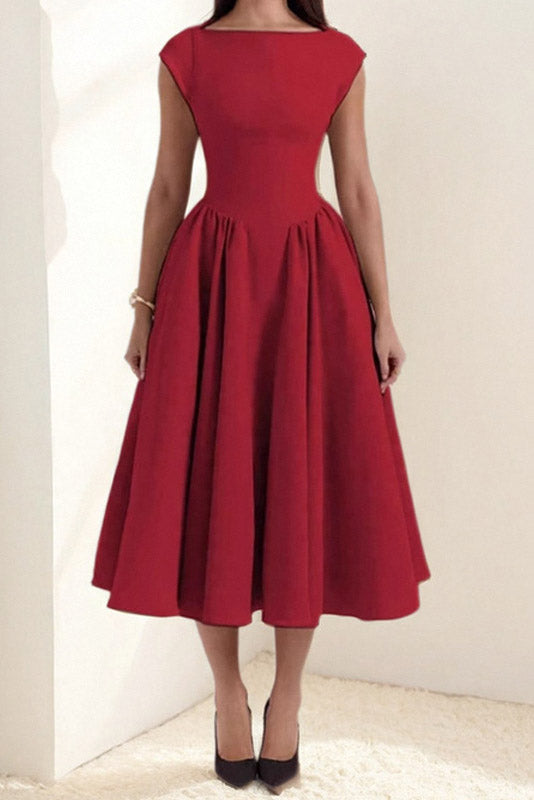 Elegant Sleeveless Backless Slim Fit Dress