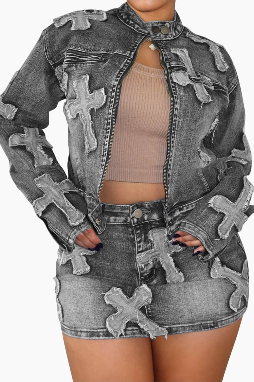 Denim 2 Piece Set