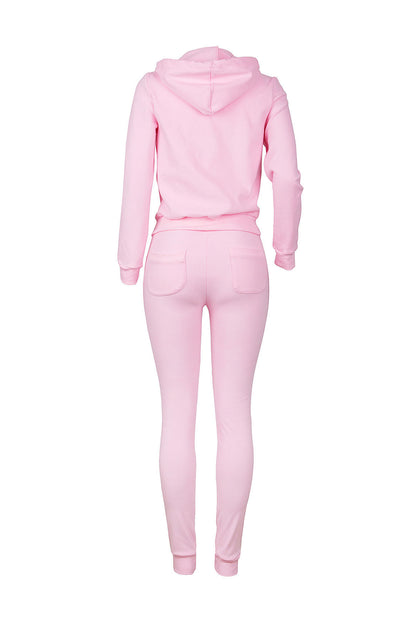 Zip Hoodie, Tank & Pants Three-Piece Lounge Set