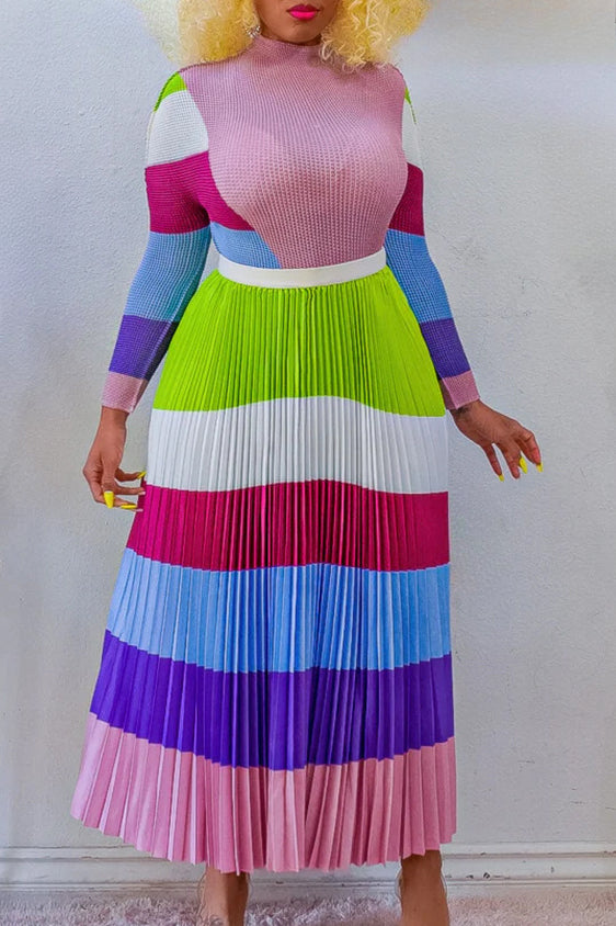 Pleated Skirt Set