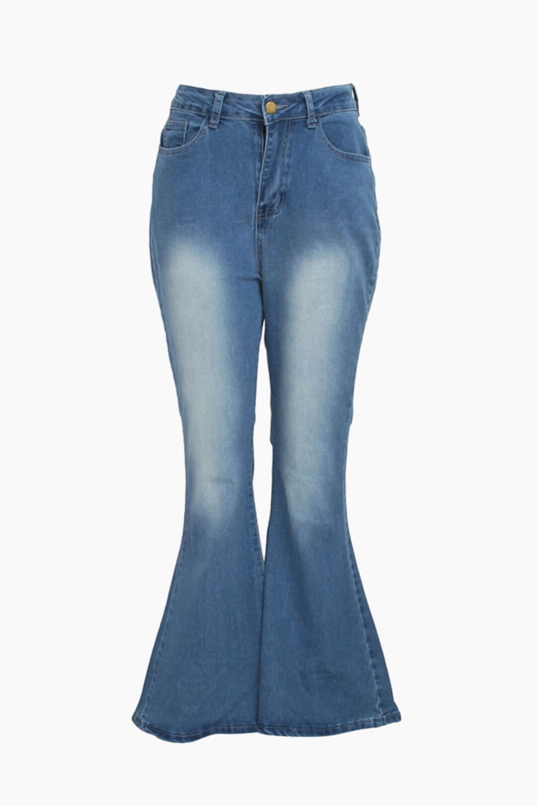 High Waist Bell Bottom Jeans