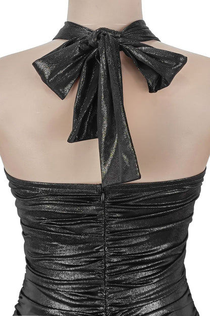 Metallic Hardware Cutout Maxi Dress
