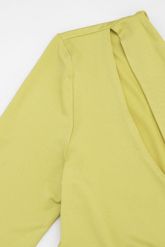 One-Shoulder Cutout Capri Jumpsuit